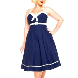 Pinup couture sailor dress